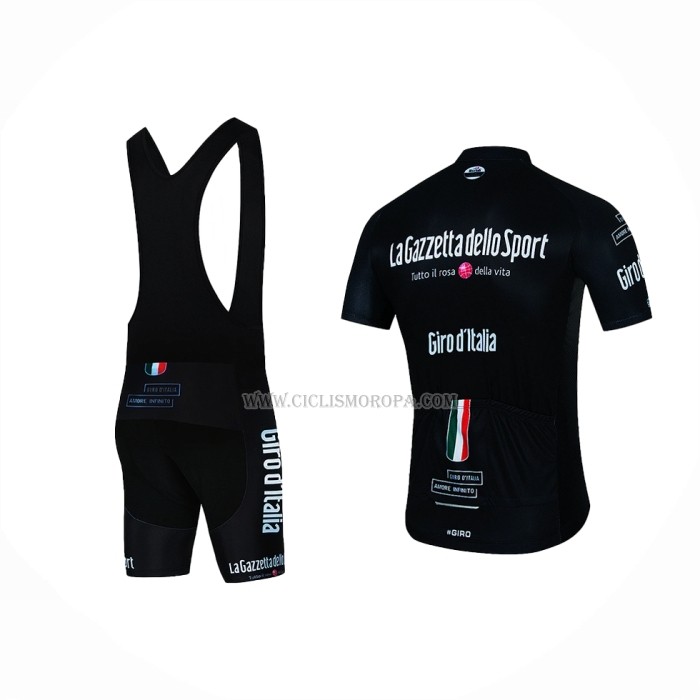 2022 Ropa Ciclismo Giro d'Italia Negro Blanco Mangas Cortas y Culotte Corto